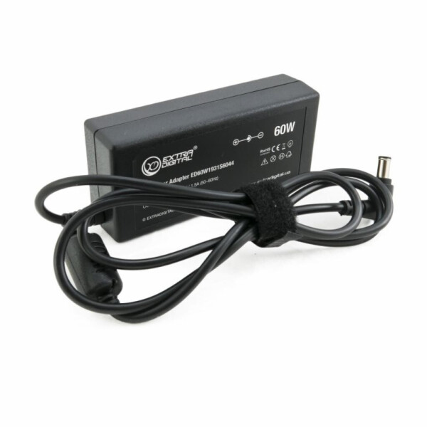 

Блок питания к ноутбуку EXTRADIGITAL Sony 19V, 3.16A, 60W (6.0x4.4) (PSS3845)