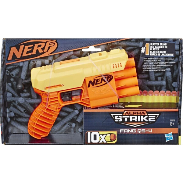 

Игрушечный бластер Nerf Альфа Страйк Фанг QS 4 бластер (E6973)