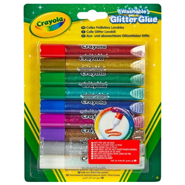 

Клей с блестками Crayola Glitter Glue 9 шт (69-3527)