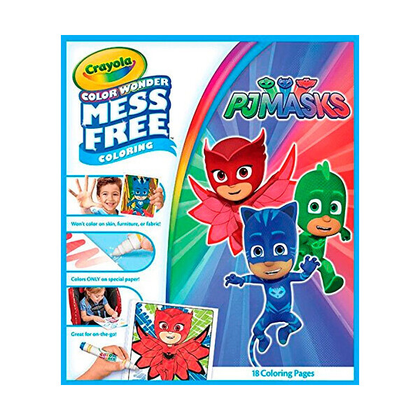 

Книга-раскраска Crayola Color Wonder PJ Masks с волшебными фломастерами (75-2411)