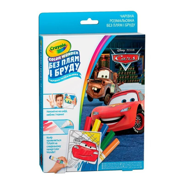 

Книга-раскраска с фломастерами Crayola Тачки (12787)