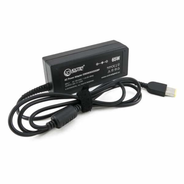

Блок питания к ноутбуку EXTRADIGITAL Lenovo 20V, 3.25A, 65W (11x4.5 Rectangular) (PSL3840)