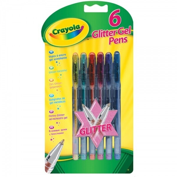 

Набор гелевых ручек с блестками Crayola 6 шт (7747)