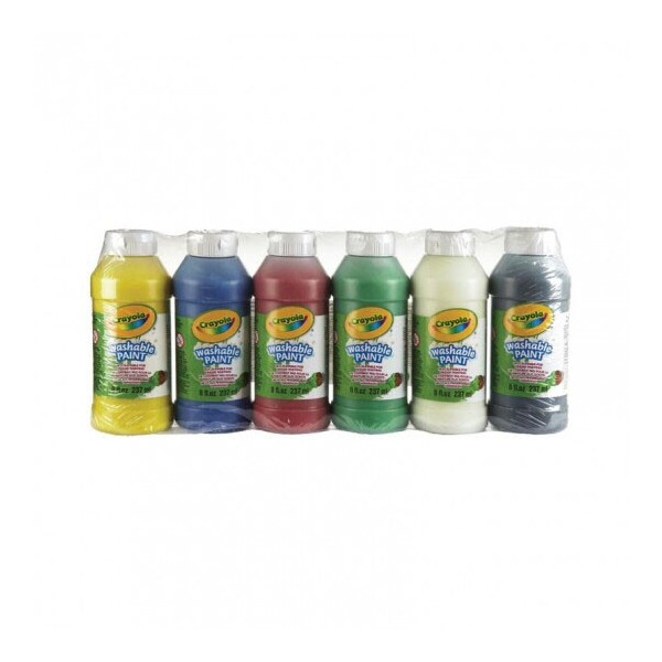 

Набор из 6 баночек с красками для рисования руками Crayola (3926)