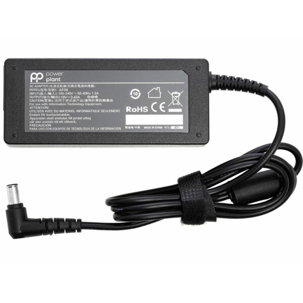 

Блок питания к ноутбуку PowerPlant LG 220V, 19V 65W 3.42A (6.5x4.4) (LG65F6544)