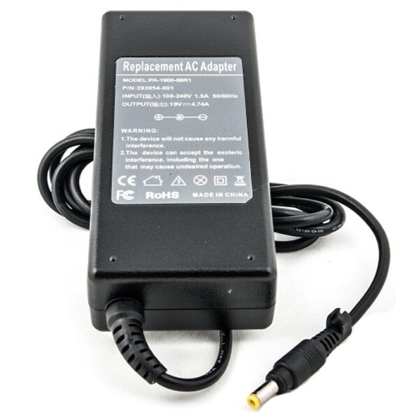 

Блок питания к ноутбуку PowerPlant HP 220V, 19V 90W 4.74A (4.8x1.7) (HP90F4817)