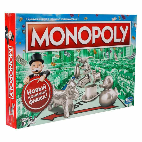 

Настольная игра Hasbro Классическая Монополия обновленная русская версия (C1009121)