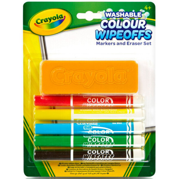 

Фломастеры Crayola для письма на доске с губкой (98-9302)