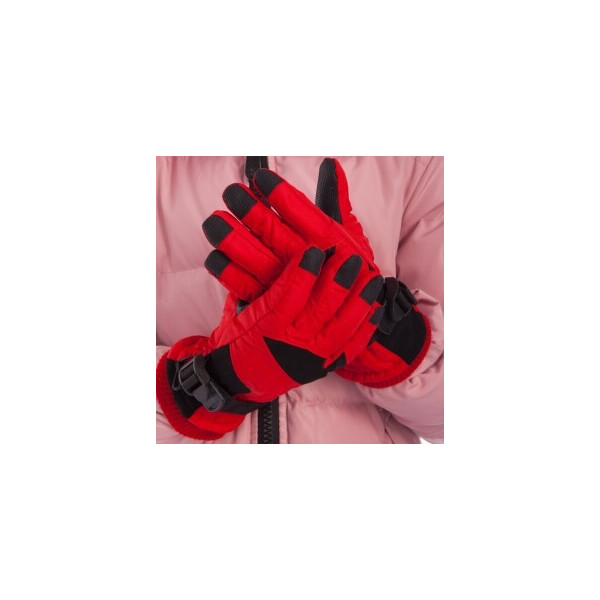 

Перчатки горнолыжные теплые детские Zelart C-916 р-р L-XL Red