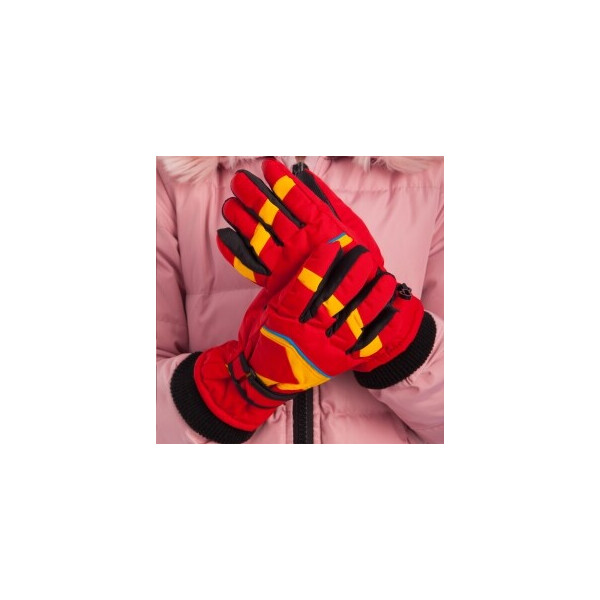 

Перчатки горнолыжные теплые детские Zelart C-5522 р-р L-XL Red