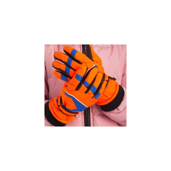 

Перчатки горнолыжные теплые детские Zelart C-5522 р-р M-L Orange