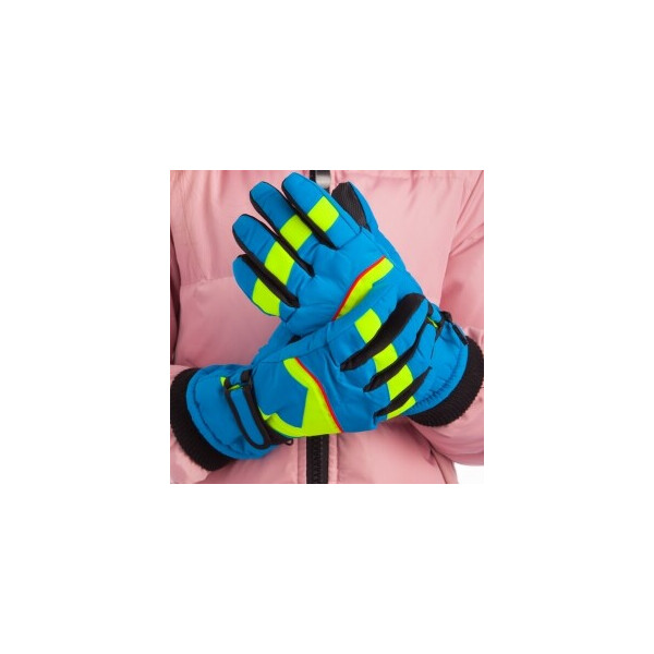 

Перчатки горнолыжные теплые детские Zelart C-5522 р-р L-XL Blue
