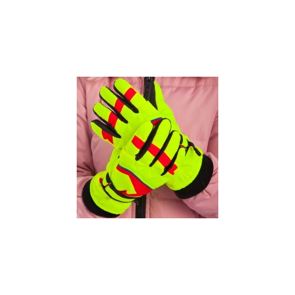 

Перчатки горнолыжные теплые детские Zelart C-5522 р-р L-XL Yellow
