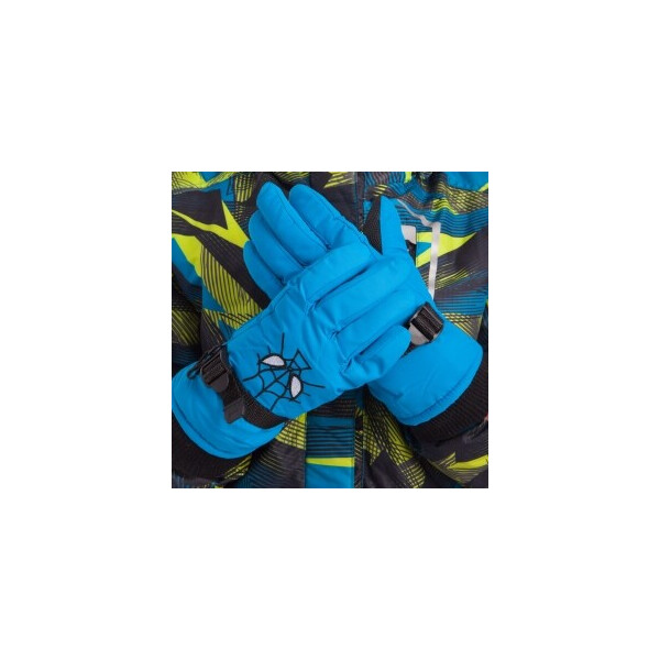 

Перчатки горнолыжные теплые детские Zelart SPIDERMAN C-6572 р-р M-L Blue