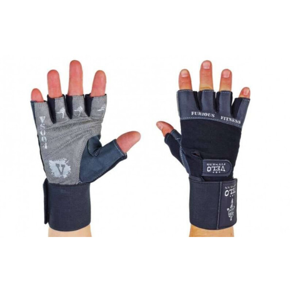 

Перчатки для тяжелой атлетики кожаные VELO VL-8114 Black