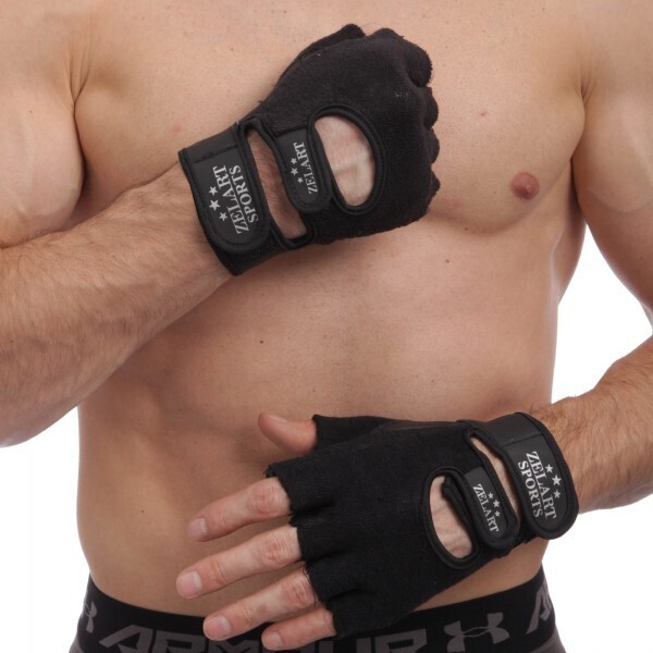 

Перчатки спортивные многоцелевые кожаные Zelart ZB-3066 Black