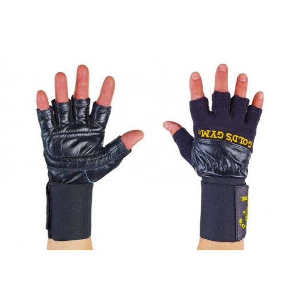 

Перчатки для тяжелой атлетики кожаные GOLDS GYM BC-3603 Black