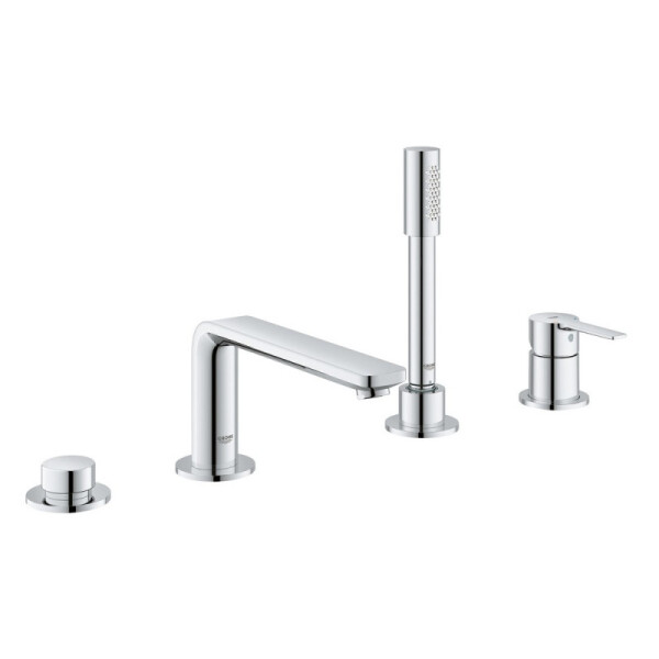 

Смеситель для ванны Grohe Lineare 19577001 на 4 отверстия с душевым гарнитуром