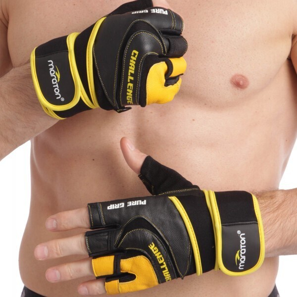 

Перчатки для тяжелой атлетики MARATON 16-1597A Yellow