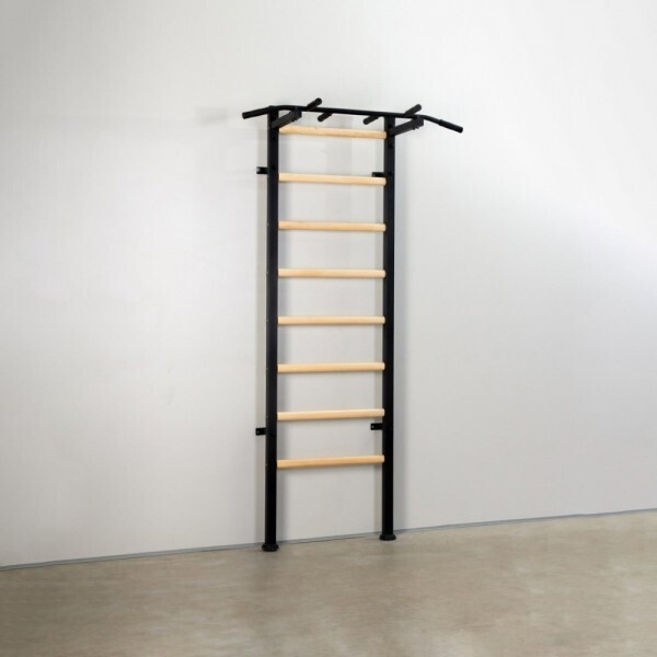 Шведская стенка с несъёмным турником Power Wood L-1433 Black