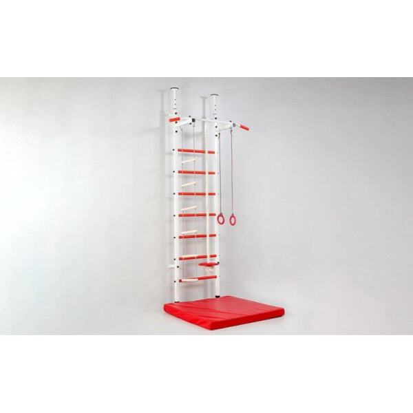 

Шведская стенка с турником Юнис L-6776 Red/White