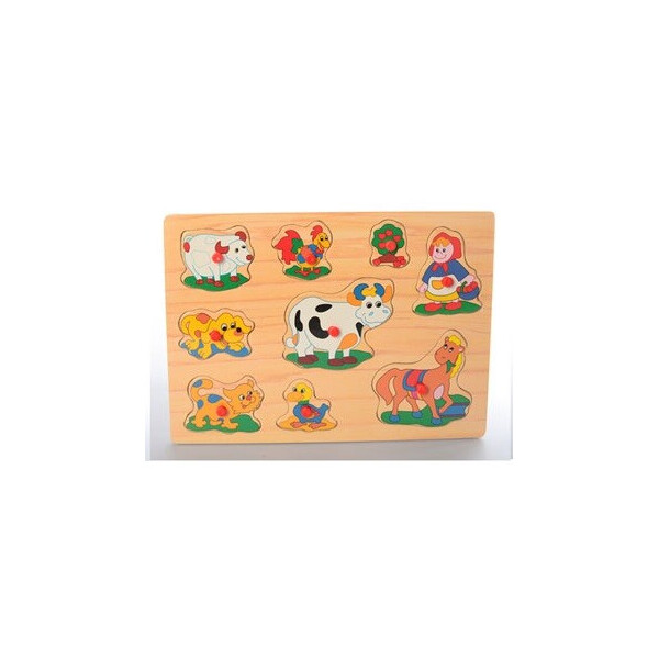 

Развивающая игрушка рамка-вкладыш Bambi MD 1310 Животные4
