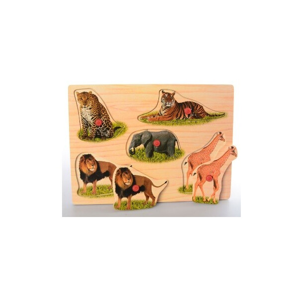 

Развивающая игрушка рамка-вкладыш Bambi MD 1310 Животные7