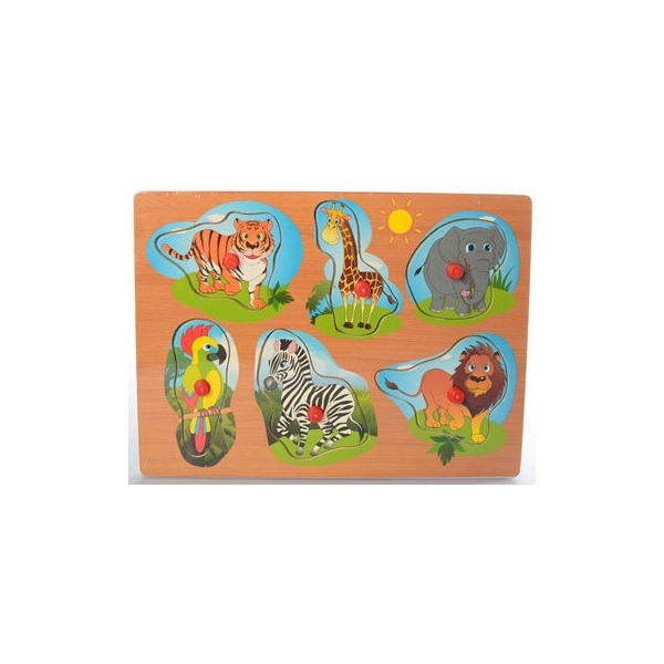 

Развивающая игрушка рамка-вкладыш Bambi MD 1309 Животные