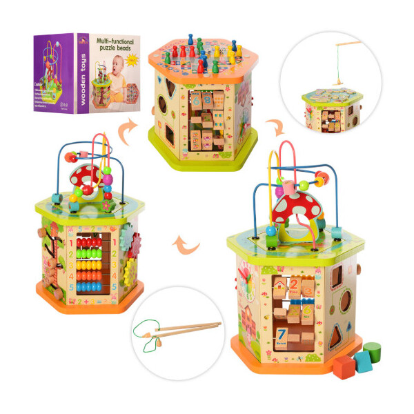 

Деревянная игрушка центр развивающий Bambi MD 2433