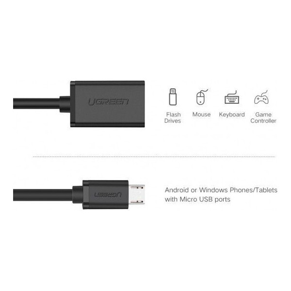 

Ugreen US202 Micro USB2.0 to USB OTG Cable