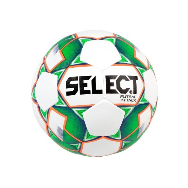 

Мяч футзальный SELECT Futsal Attack, бело/зеленый, №4