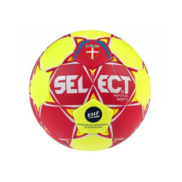 

Мяч гандбольный SELECT Match Soft IHF, красно/желтый, №2