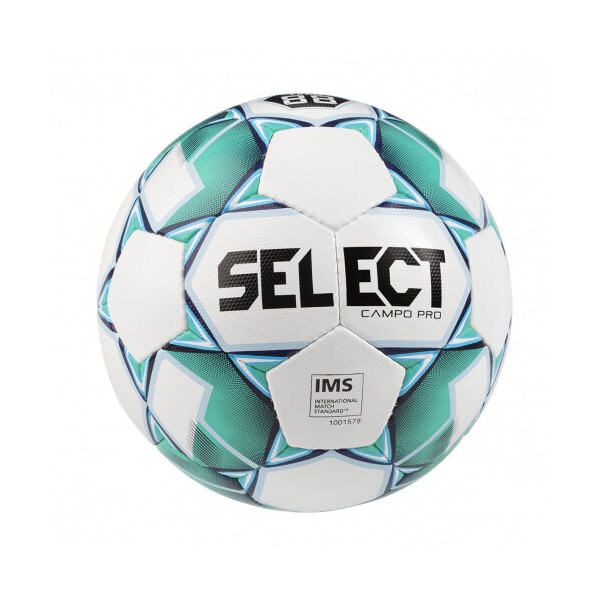 

Мяч футбольный SELECT Campo Pro, бело/зеленый, №5