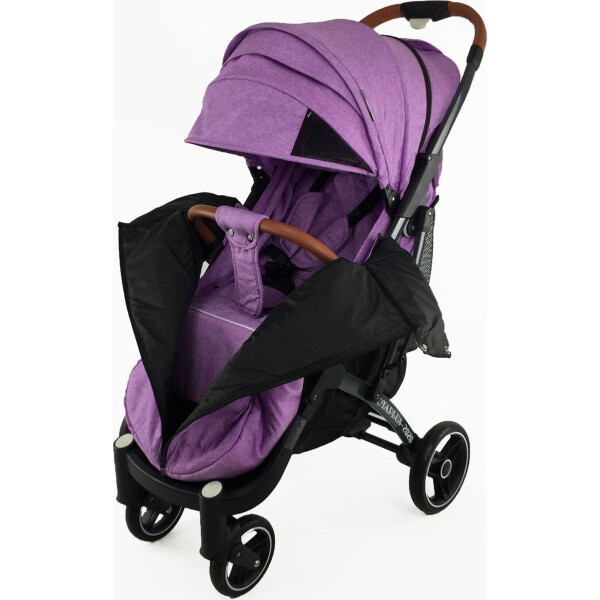 

Детская коляска прогулочная Yoya Plus Pro 21 на молнии с Большим дождевиком и Бампером для кормления Фиолетовая
