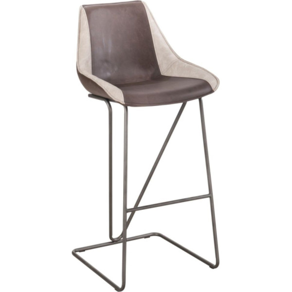 

Стул барный AMF Custer gunmetal, cowboy Coffe/Dark Brown