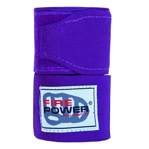 

Бинты боксерские эластичные FirePower FPHW3 4,5м Фиолетовые