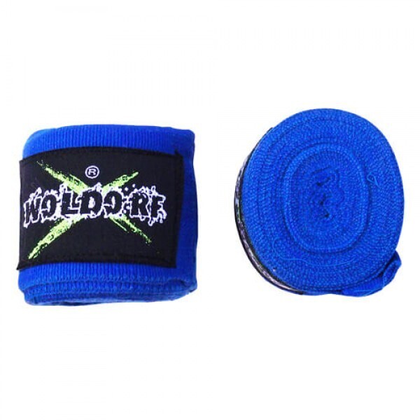 

Бинты боксерские эластичные Woldorf 3м Синие