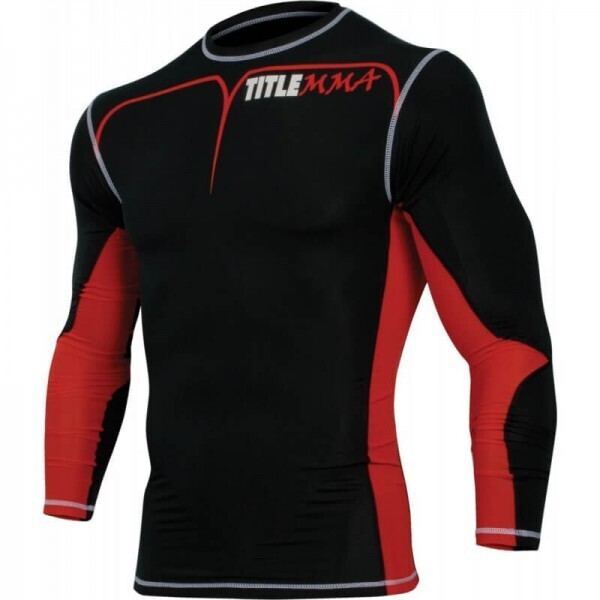 

Рашгард детский TITLE MMA Quad-flex Adversary Long Sleeve Rash Guard (YL) Черный