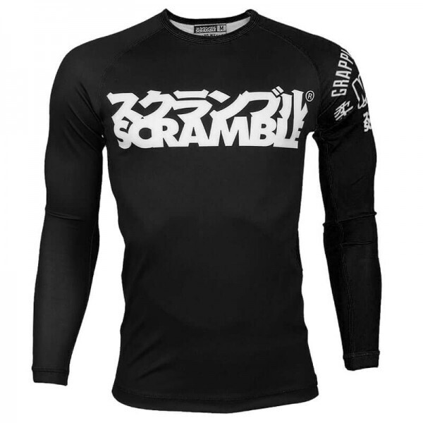 

Рашгард с длинным рукавом Scramble BJJ Ranked (S) Черный