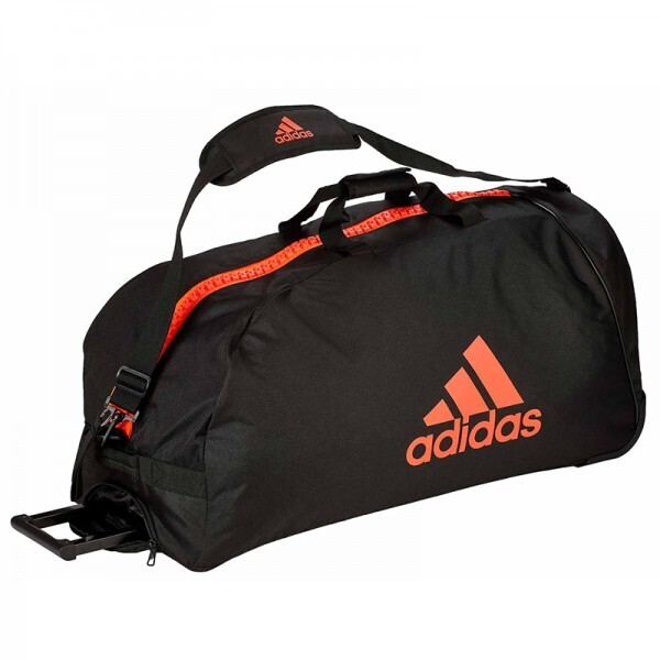 

Сумка спортивная на колесах Adidas Trolley "Martial arts" Polyester adiACC057 Черная с красным