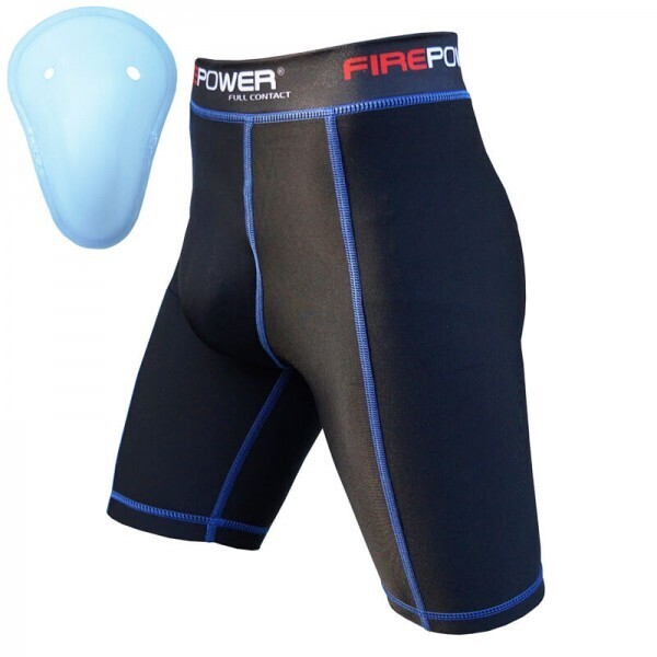 

Шорты компрессионные FirePower FPCS1 (XXL) Черные с синим