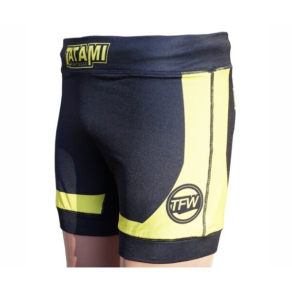 

Шорты компрессионные Tatami Fihtwear Flex Vale Tudo (S) Черные с желтым