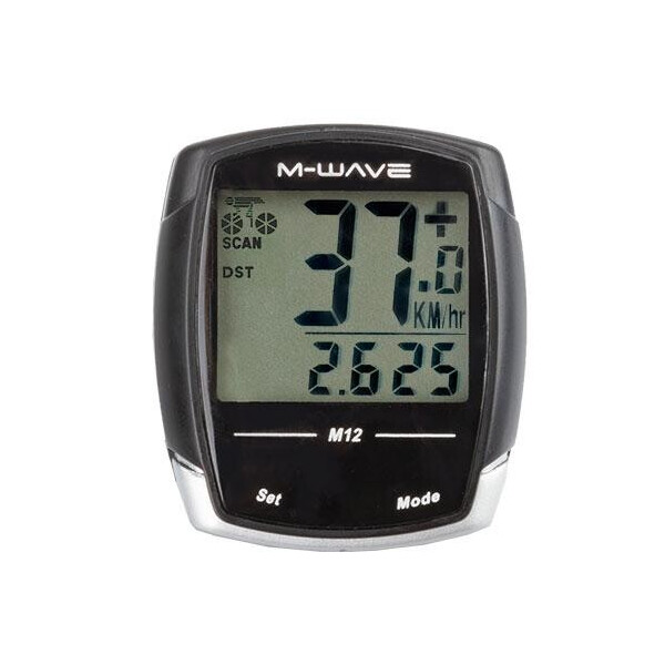 

Велокомпьютер M-Wave M12 черный (A-L-0081)