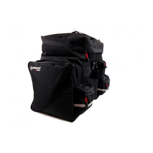 

Велосумка на багажник Spencer Triple Bag 3-х секционная 42л, черный (SAKB10)