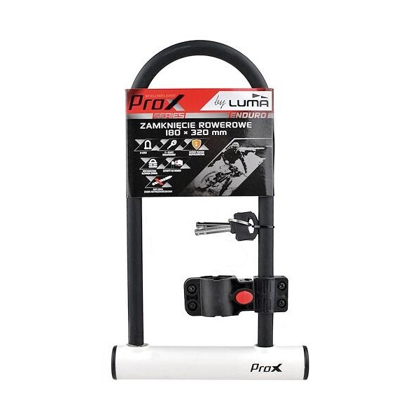 

Замок ProX U-LOCK 180x320 мм, под ключ, черный / белый (A-Z-0240)