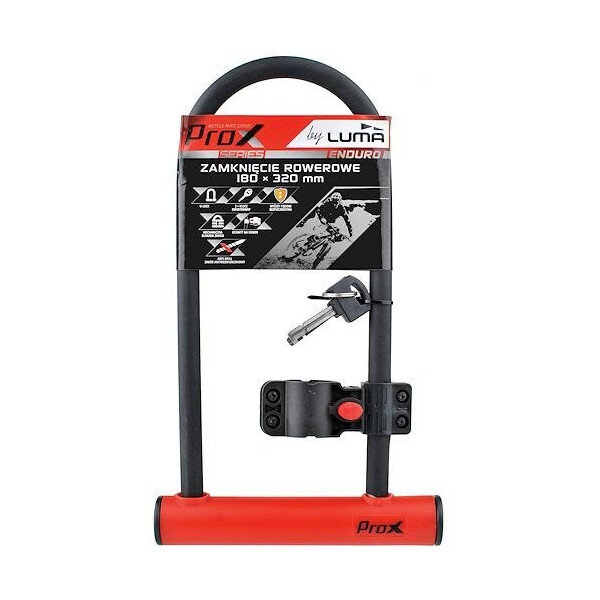 

Замок ProX U-LOCK 180x320 мм, под ключ, черный / красный (A-Z-0239)