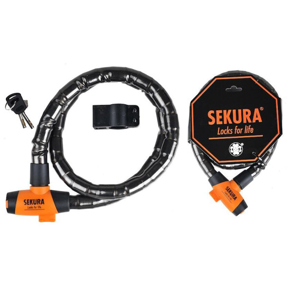 

Замок велосипедный Sekura KB402 под ключ 25х1200 (A-Z-0106)