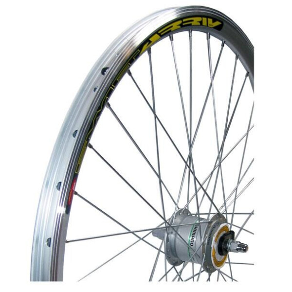 

Колесо переднее 26 Stars Swift + динамовтулка Shimano, серебристый (KPA343)