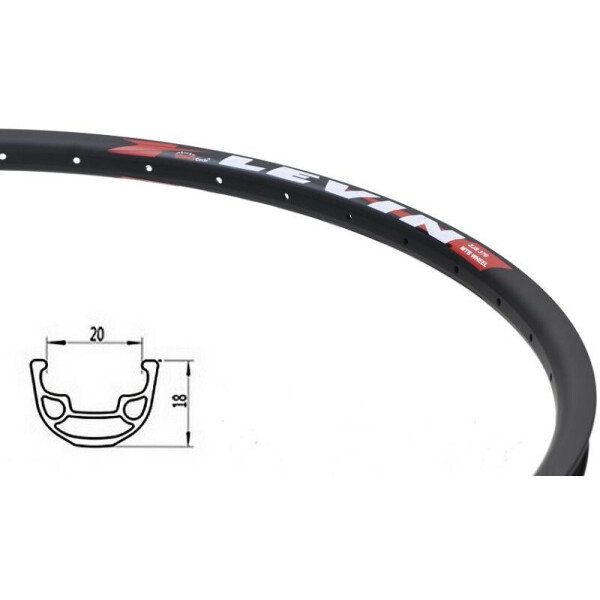 

Обод Stars Levin J20S 26 36 шп., черный (C-K-O-0125)