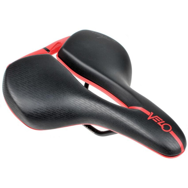 

Седло Velo VL-6319 Angel Atoms, Airform, Y-Cut черный / красный (C-SI-0235)